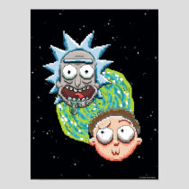 Pixelverse Rick and Morty Portal Graphic Poster
