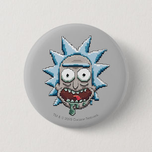 Pixelverse Rick Drooling Head Button