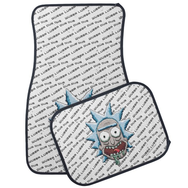 Pixelverse Rick Drooling Head Car Floor Mat (Set)