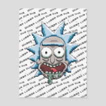 Pixelverse Rick Drooling Head Invitation Postcard
