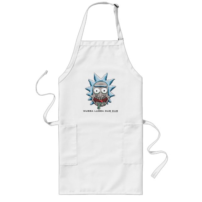 Pixelverse Rick Drooling Head Long Apron (Front)