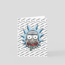 Pixelverse Rick Drooling Head Note Card