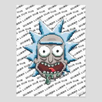 Pixelverse Rick Drooling Head Poster