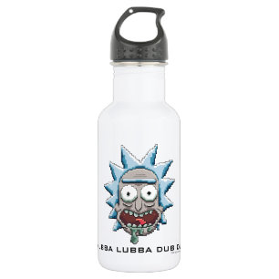 Pixelverse Rick Drooling Head Stainless Steel Water Bottle