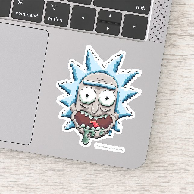 Pixelverse Rick Drooling Head Sticker (Detail)