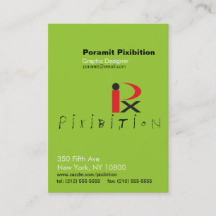 Pixibition Vertical Chubby Business Card Template9