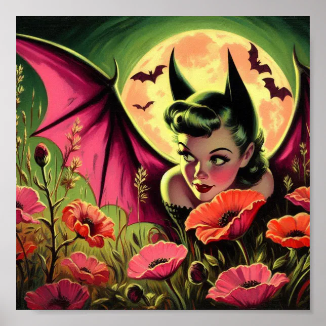 Pixie Bat poster print | Zazzle