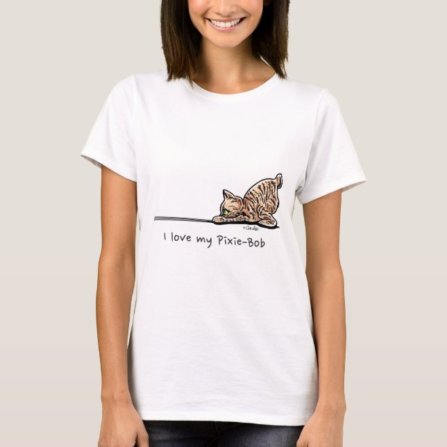 Pixie-Bob Pounce Personalized T-Shirt (Front)