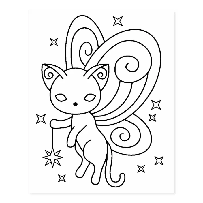 510 Collections Winged Cat Coloring Pages Best