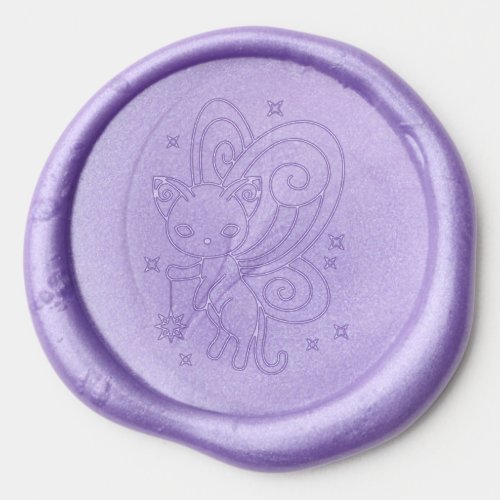 Pixie Cat _ Fairy Wings Kitty Wax Seal Sticker