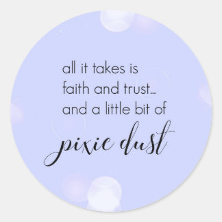 Pixie Dust Classic Round Sticker