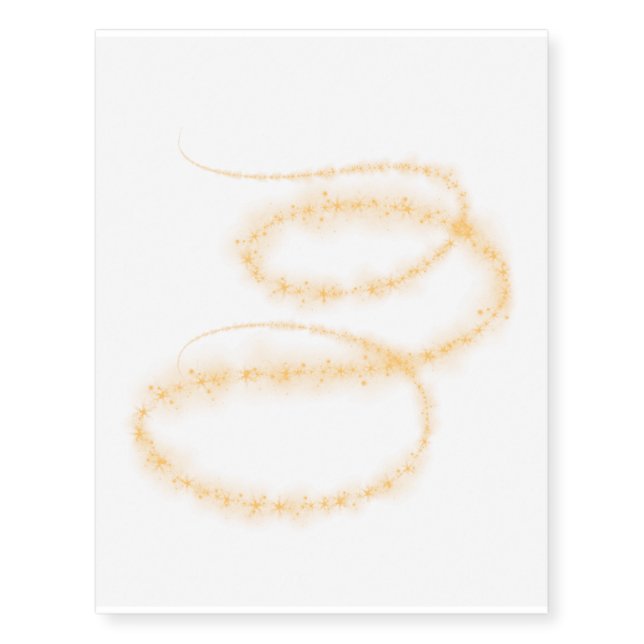 Pixie Dust  Gold Temporary Tattoos (Front)