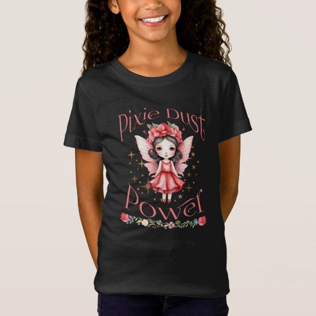 Pixie Dust Power Black T-Shirt (Front)
