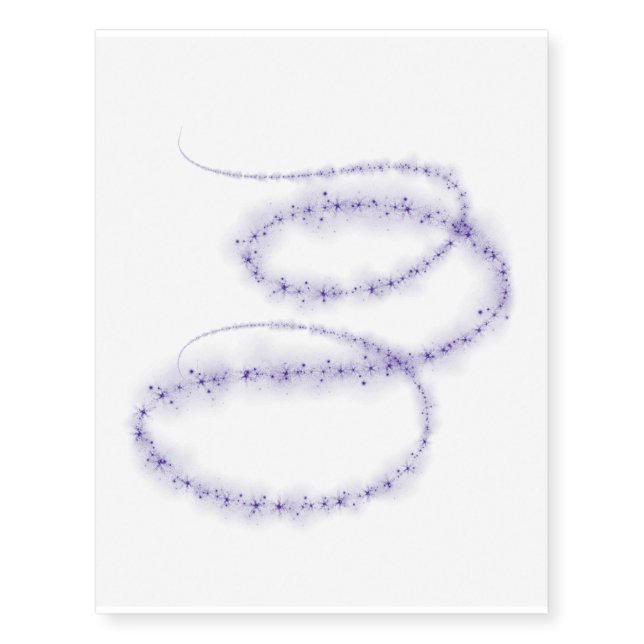 Pixie Dust Purple Temporary Tattoos (Front)