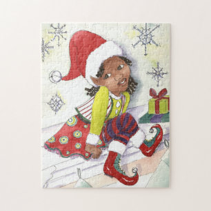Pixie Elf Girl Christmas puzzle