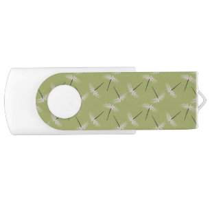 Pixie Florals Greenery Garden Flowers Flash Drive