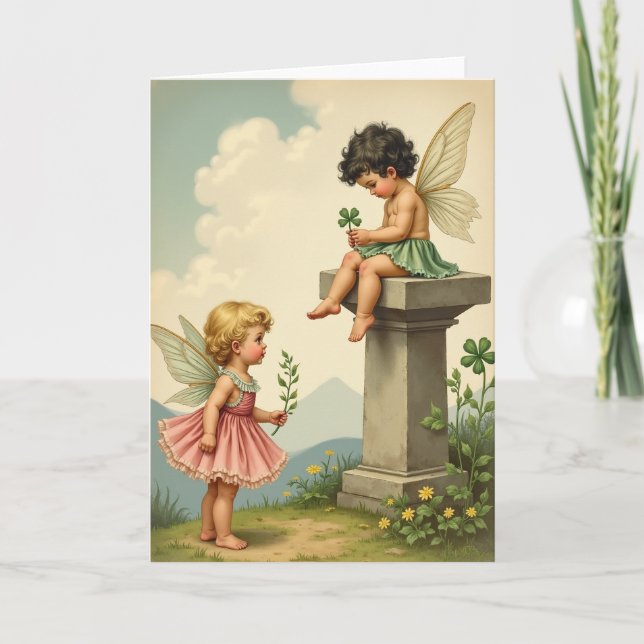 Pixie Friendship Scene Card (Front)