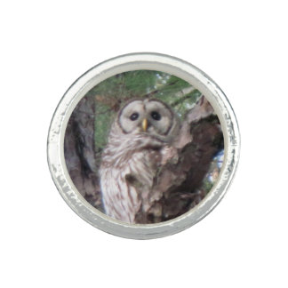 Pixie Globes - Owl ring