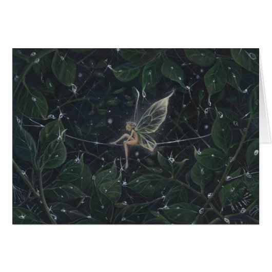 Pixie in Luminous Greens Cards (Front Horizontal)