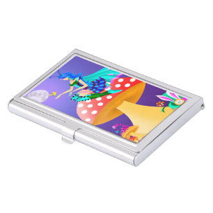Pixie on Mushroom wonderland  Business Card Case