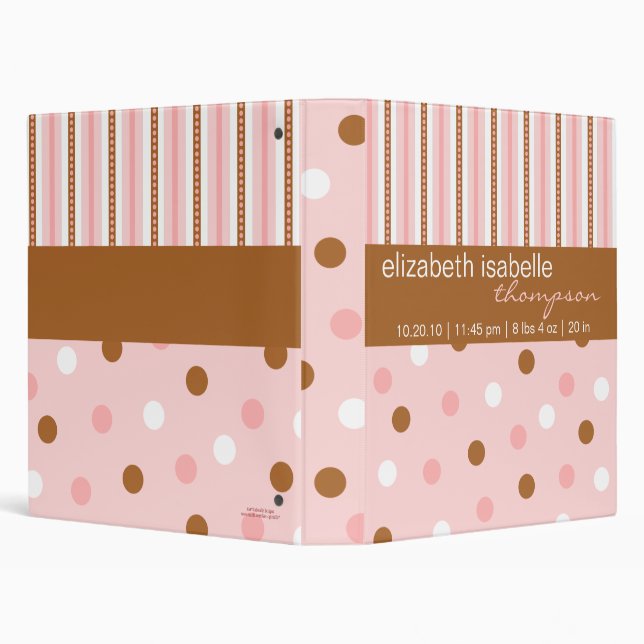 Pixie Polka Dots Baby Binder (Background)