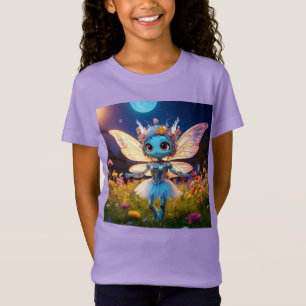 Pixie Robot Ballerina Dancing in the Wildflowers T-Shirt