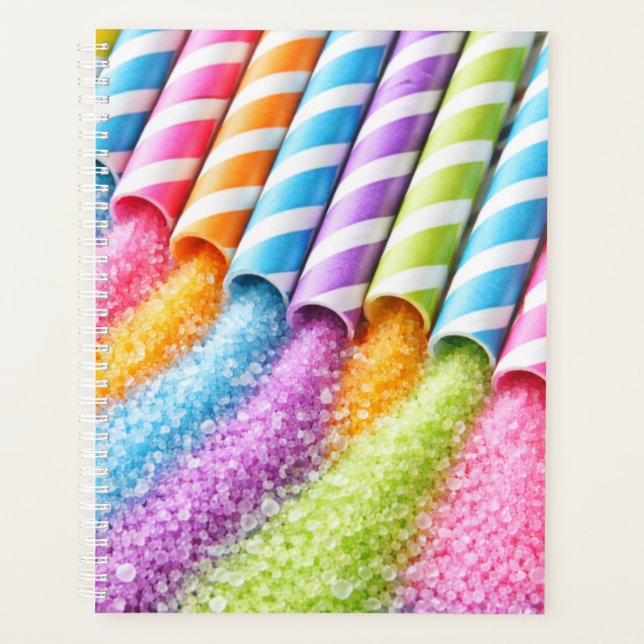 Pixie Stick Candy Planner Cover (Front)
