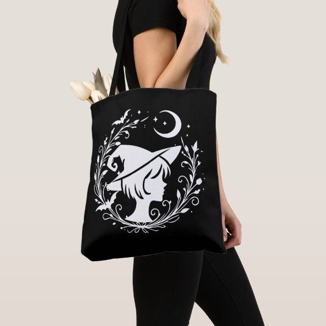 Pixie Witch Wiccan Magic Witches Halloween Tote Bag (Close Up)