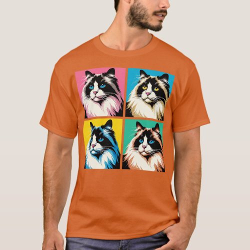 Pixiebob Art Cat Lovers T_Shirt