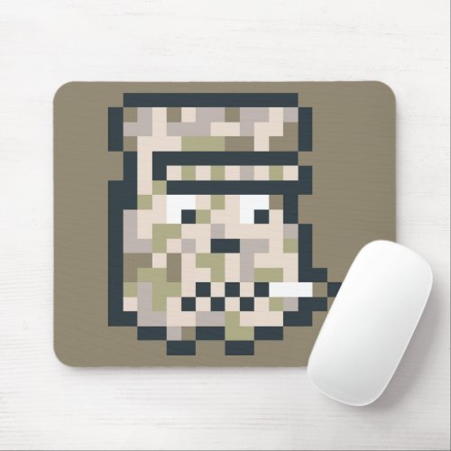 pixilated camouflage mouse pad