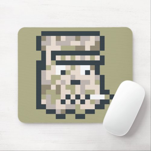 pixilated camouflage mouse pad