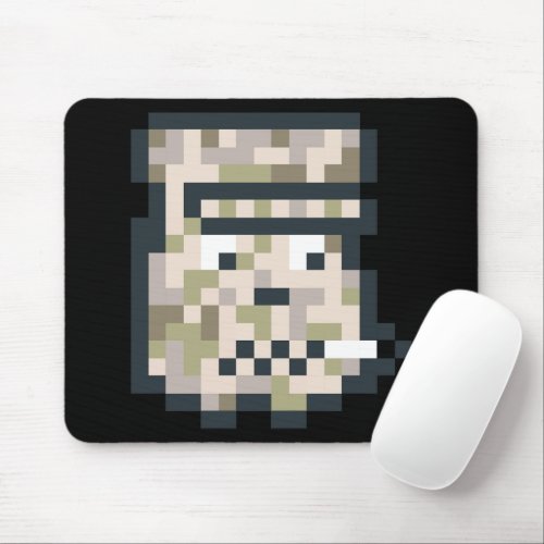 pixilated camouflage mouse pad