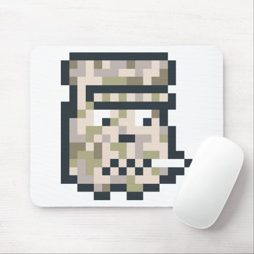 pixilated camouflage mouse pad