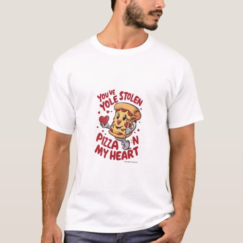 Pizz nn my heart T_shirt design 