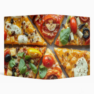 Pizza 3 Ring Binder