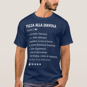 Pizza Alla Diavola Definition Meaning Funny Tee