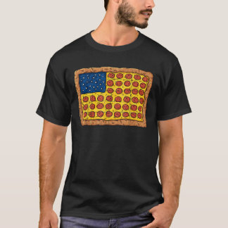 Pizza American Flag 4th Of July Funny Food Boys Gi T-Shirt