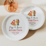 Pizza and Brews Before I Do's Couples Shower Paper Plates<br><div class="desc">This is a Pizza and Brews Before I Do's! Beer Wedding Couples Shower Paper Plates!</div>