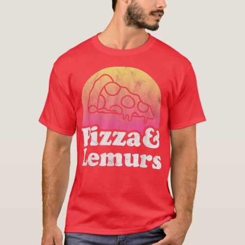 Pizza and Lemurs or Lemur  T_Shirt
