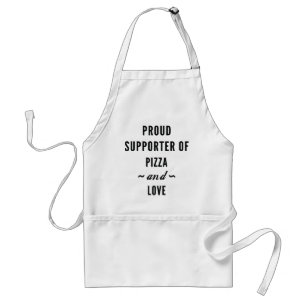 Pizza And Love Adult Apron
