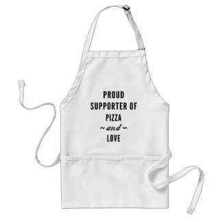Pizza And Love Adult Apron