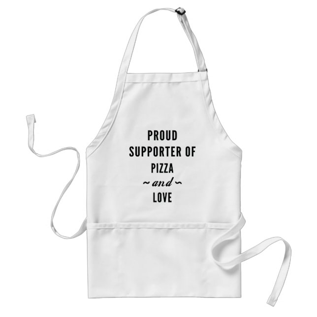 Pizza And Love Adult Apron (Front)