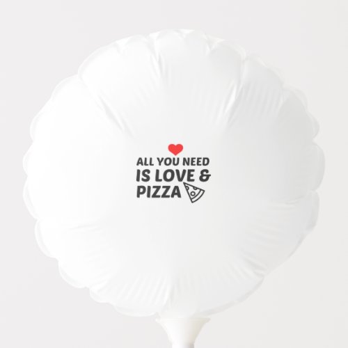 PIZZA AND LOVE BALLOON