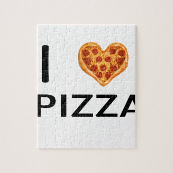 Pizza And Love Jigsaw Puzzle by Chiplanay at Zazzle