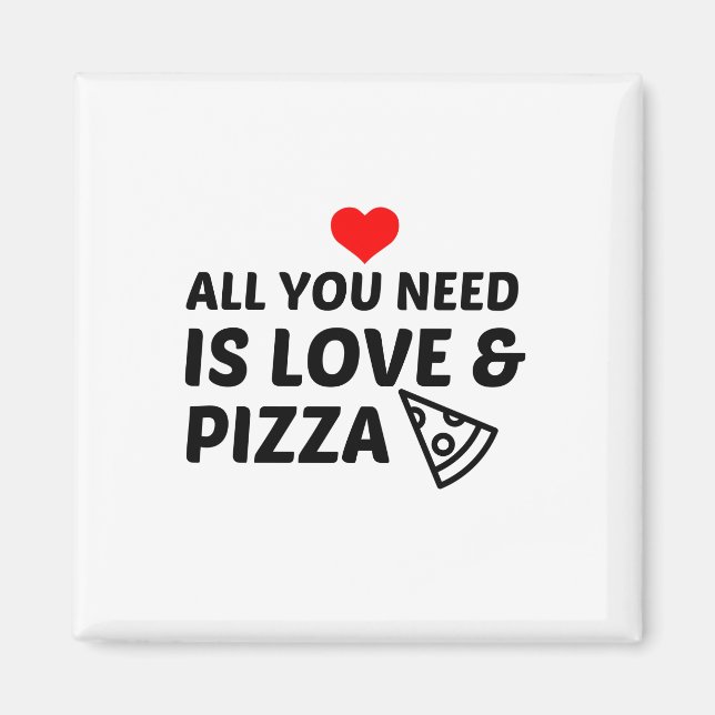 PIZZA AND LOVE MAGNET (Front)