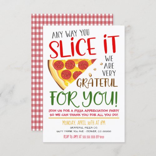 Pizza Appreciation Invitation