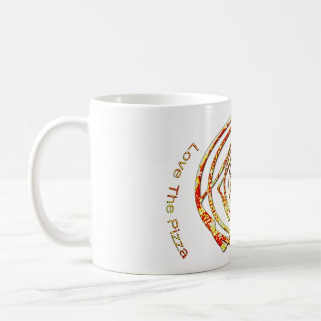 pizza art mug (Left)