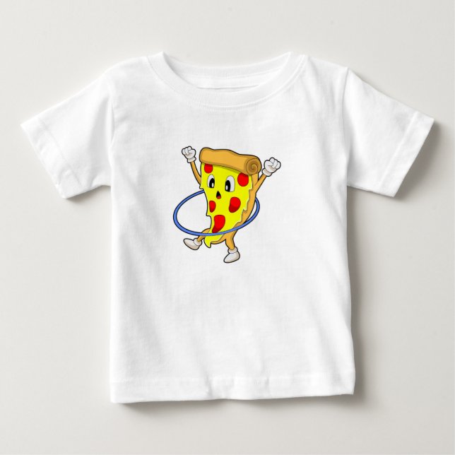 Pizza at Fitness with Fitness tires.PNG Baby T-Shirt (Front)