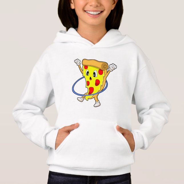 Pizza at Fitness with Fitness tires.PNG Hoodie (Front)