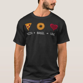 Pizza Bagel Lover Beigel Roll RingShaped Baked Jew T-Shirt